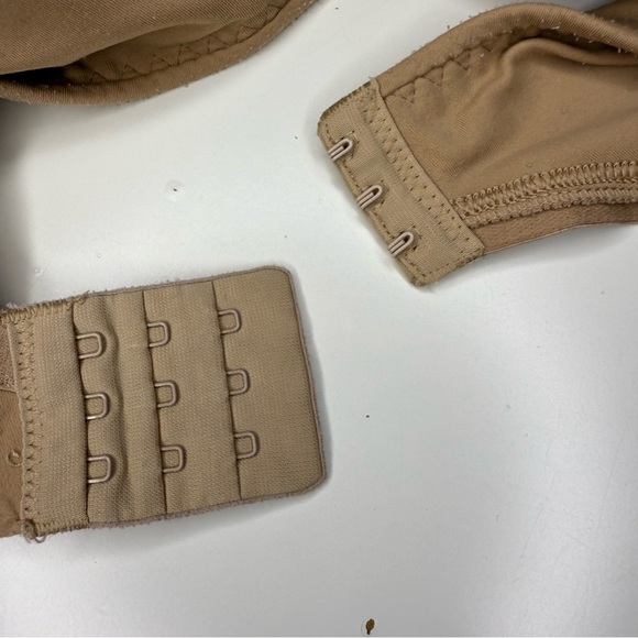 Soma Embraceable Full Coverage Lace Trim Bra in Nude Size 34DD GUC - Picture 4 of 5